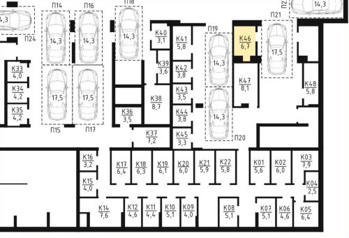 Кладовки, 6.7 м²