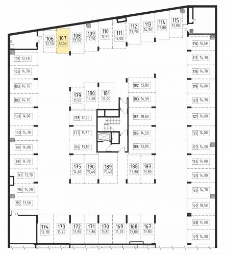 Машиноместа, 12.5 м²